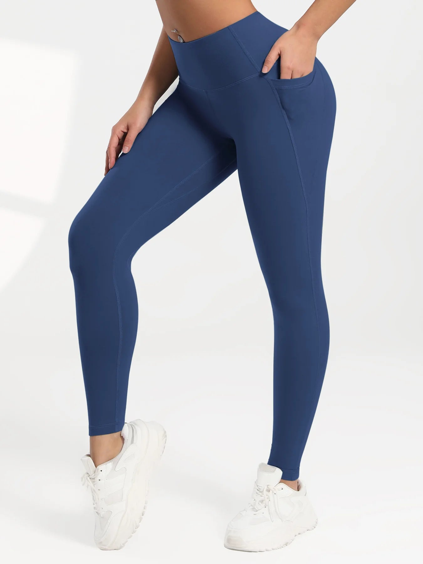 Elevate Your Workout with CHRLEISURE High Waist Seamless Yoga Pants - Butt Lifting, Slim Fit Leggings with Convenient Pockets for Women