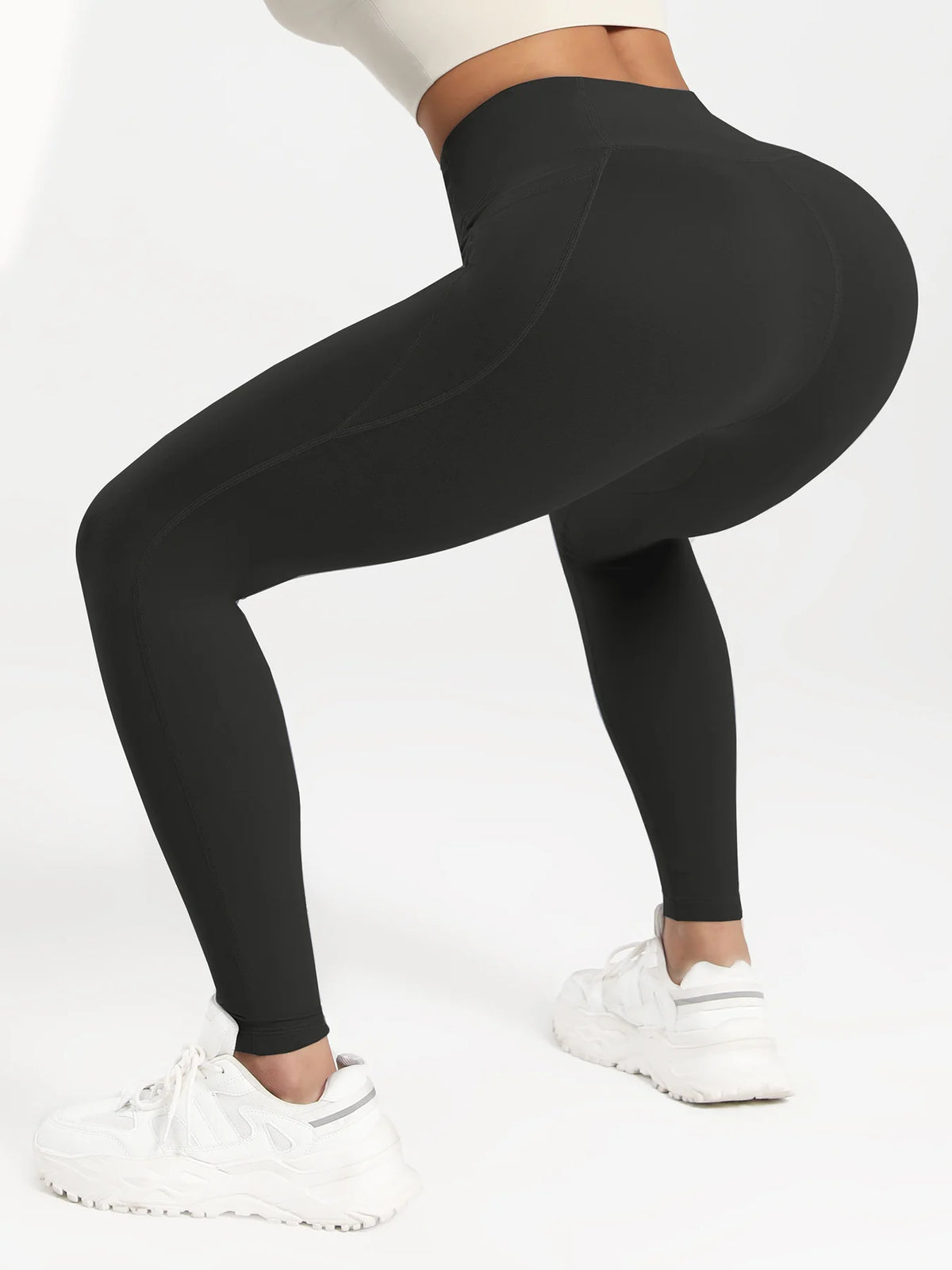 CHRLEISURE 1/3/4 PCS Seamless Yoga Pants High Waist Butt Lifting Workout Tights with Pockets Slim Elastic Women Fitness Leggings