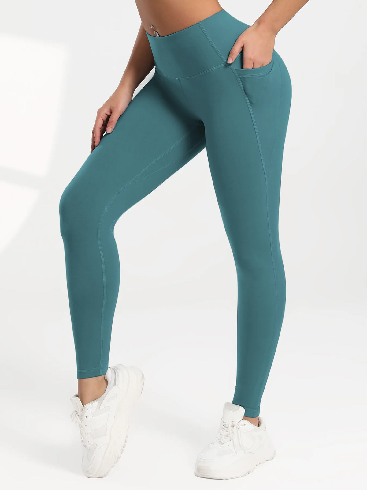 CHRLEISURE 1/3/4 PCS Seamless Yoga Pants High Waist Butt Lifting Workout Tights with Pockets Slim Elastic Women Fitness Leggings