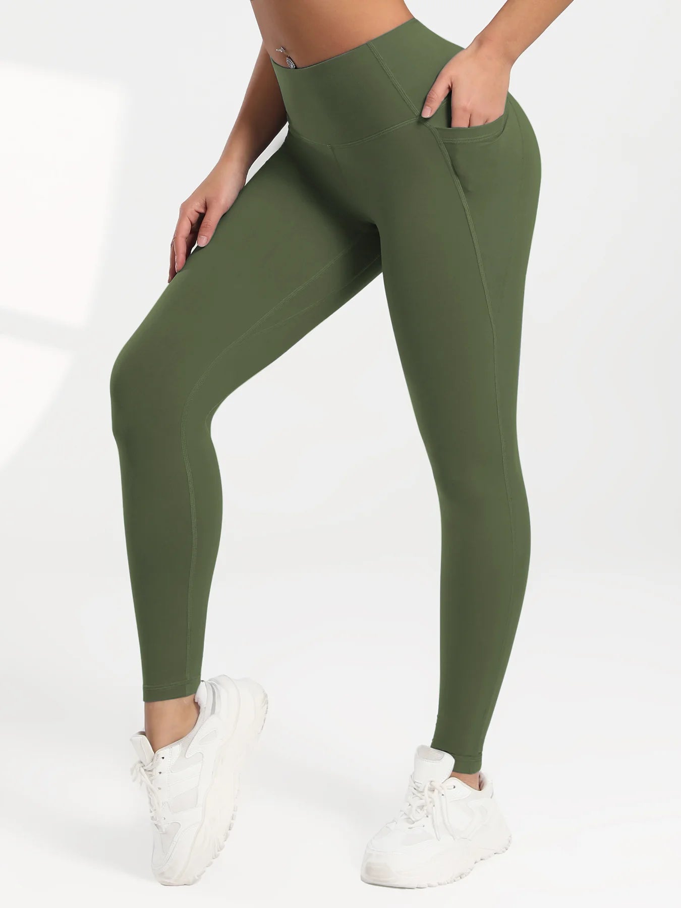 CHRLEISURE 1/3/4 PCS Seamless Yoga Pants High Waist Butt Lifting Workout Tights with Pockets Slim Elastic Women Fitness Leggings