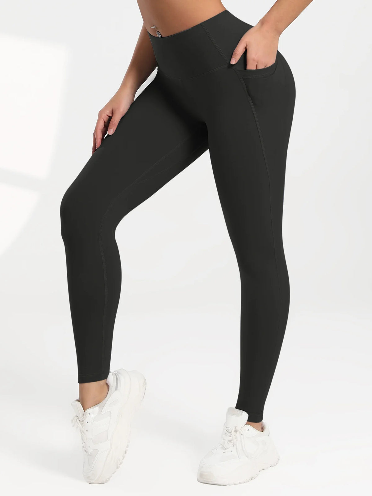 CHRLEISURE 1/3/4 PCS Seamless Yoga Pants High Waist Butt Lifting Workout Tights with Pockets Slim Elastic Women Fitness Leggings